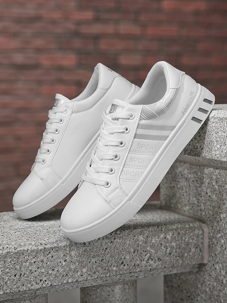 New Trendy Versatile Sneakers for Men, Low-Top Casual Sneakers, Waterproof, Non-Slip, Wear-Resistant Student Sports Shoes, Lightweight Soft-Soled Shoes for Daily Commuting