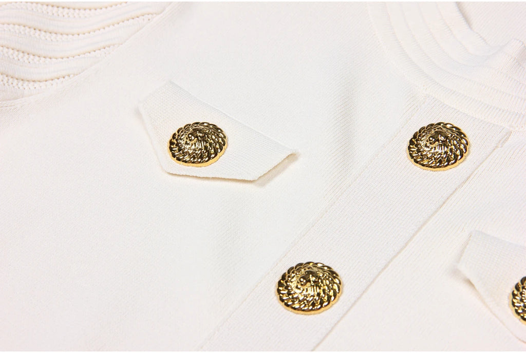 SML Spot 2024 European and American Summer New Fashion High Quality Knitted Round Neck Slim Slim A-Line Dress Women