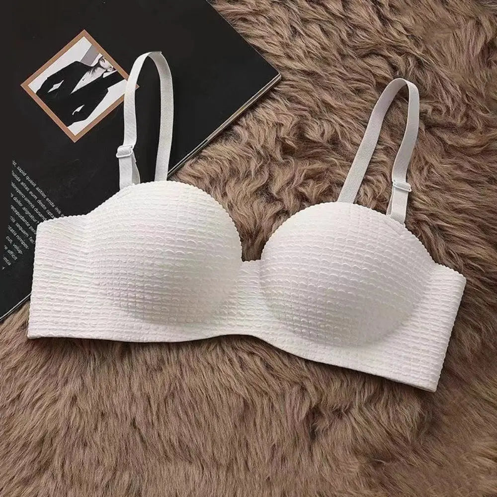Comfortable Shockproof Seamless Deep V Bras Push Up Lingerie Wireless Bra Anti-sagging Underwear for Women Women