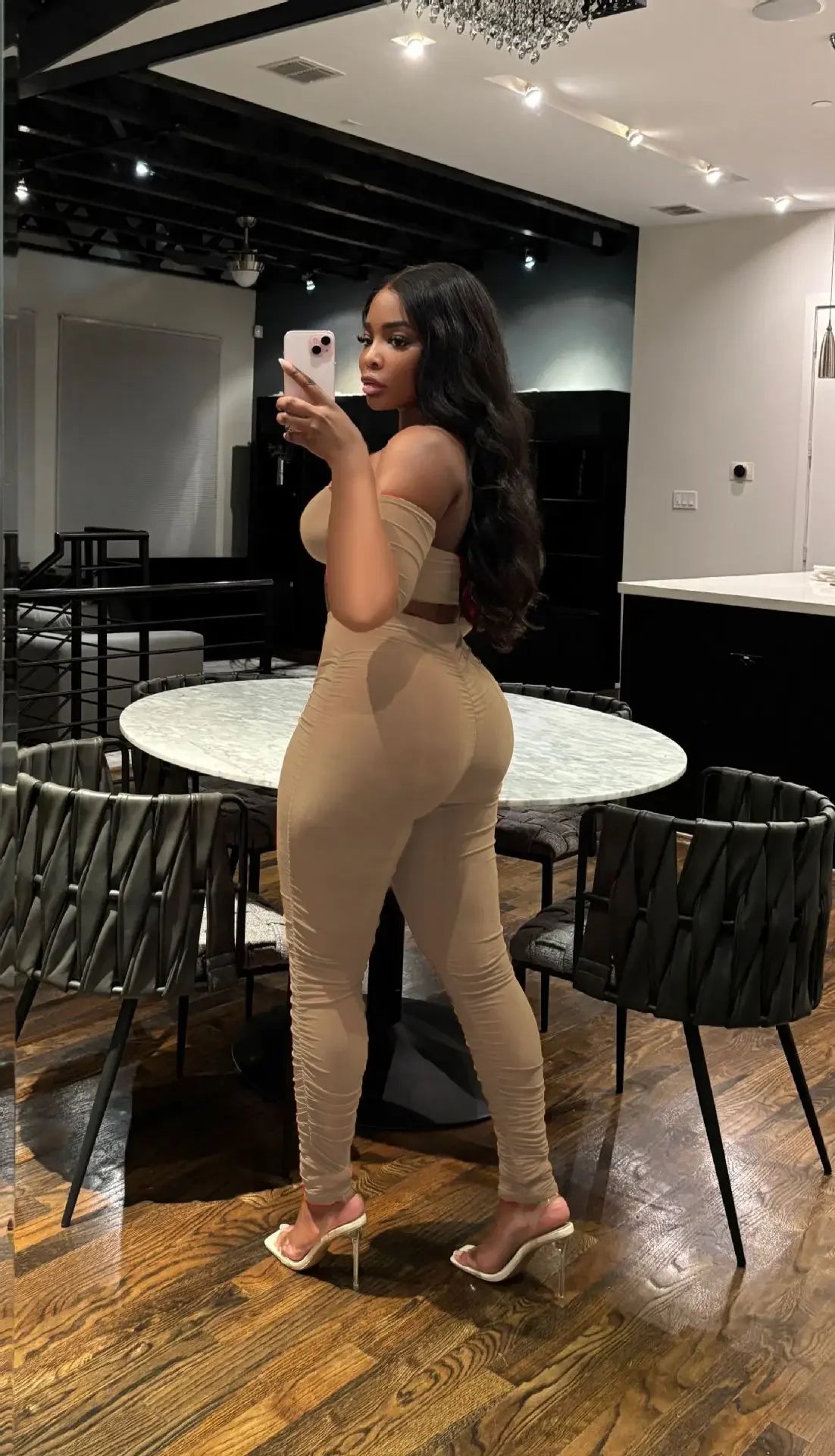 Fitness Women's Set Ruched Stacked Off Shoulder Crop Top and Legging Pants 2025 Summer Two 2 Piece Sets Outfit Tracksuit