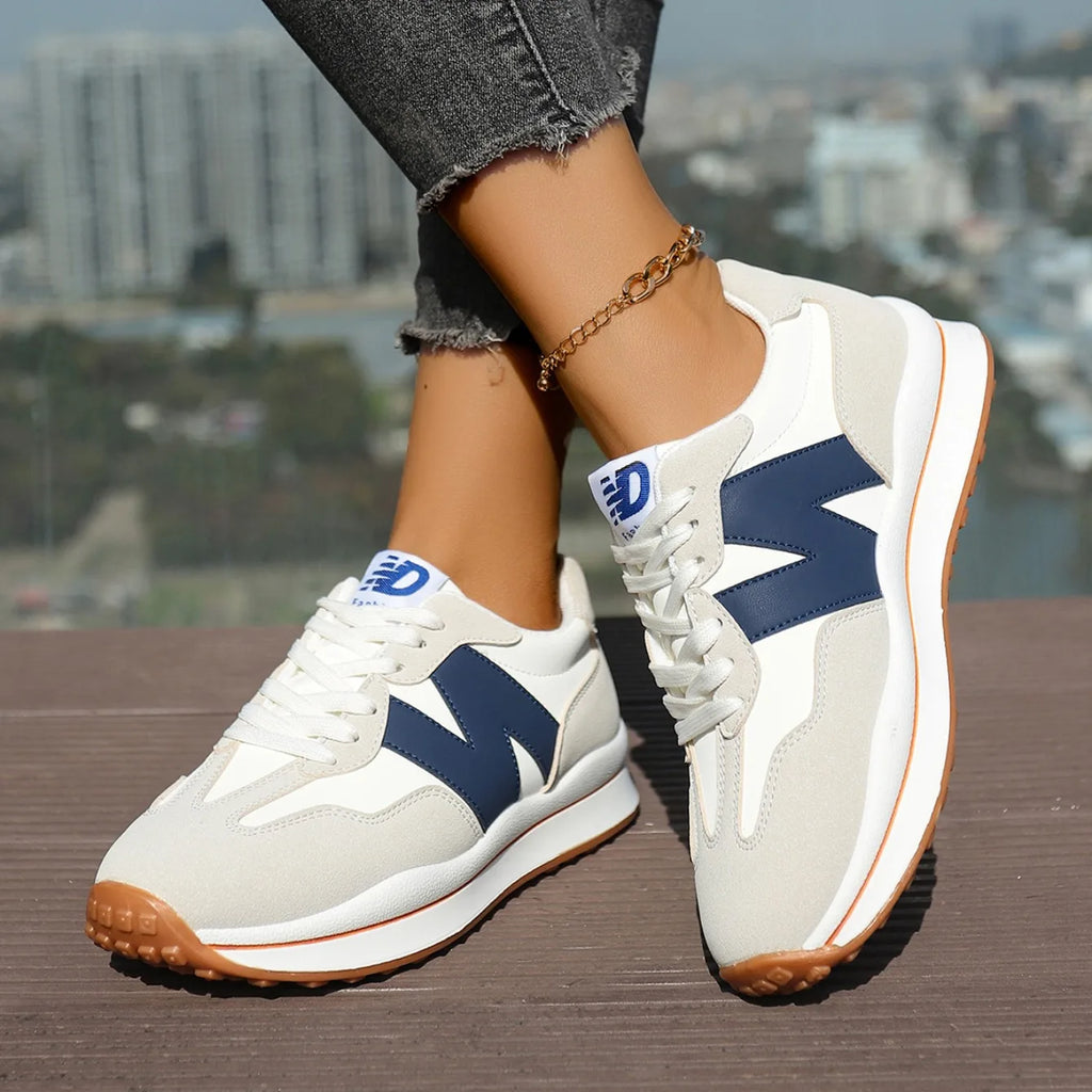 Women Sneakers 2025 New Casual Versatile Thick-soled Running Sneakers Women Fashionable High-quality Luxury Lace-up Shoes Women