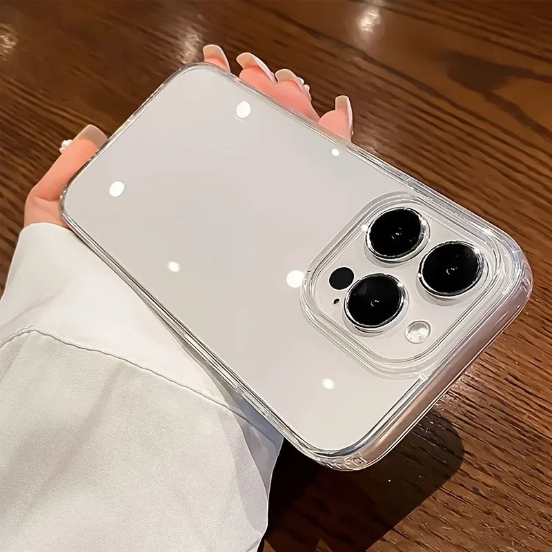 Luxury Transparent Phone Case For iPhone 17 Air 16 15 14 Plus 13 12 11 Pro Max Shockproof HD Clear Hard Acrylic Back Cover