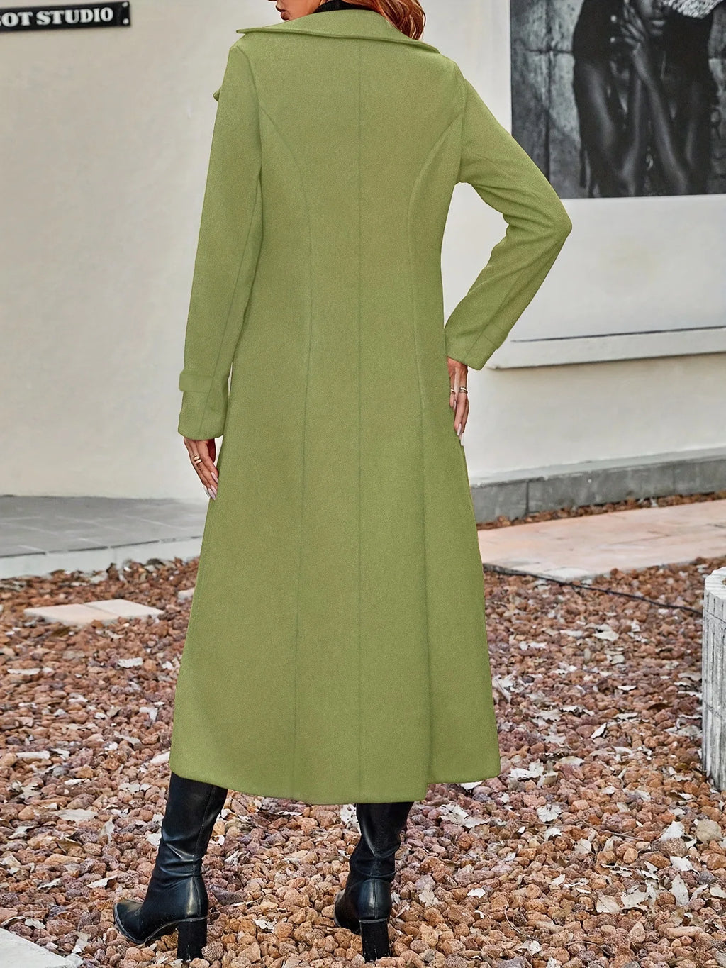Fashion Autumn Winter Double-breasted Warm Woolen Coat For Women's Elegant Stylish Long Versatile Woolen Coat Female Office 2025