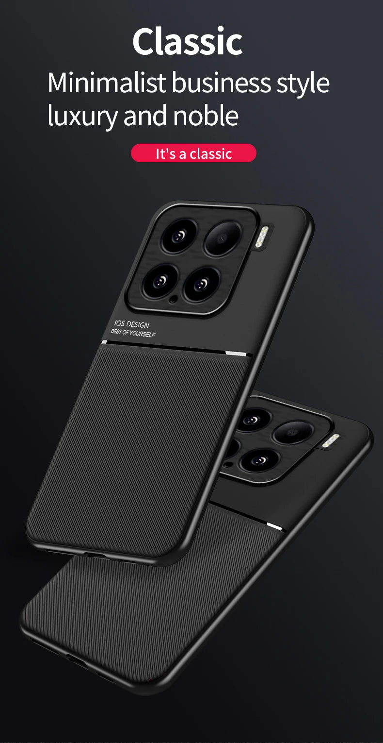 Rugged Protective Cover For Xiaomi 15T 15 Case For Xiaomi 14T Pro Mi 14 Built-in Car Magnetic Holder Phone Coque Fundas Capa