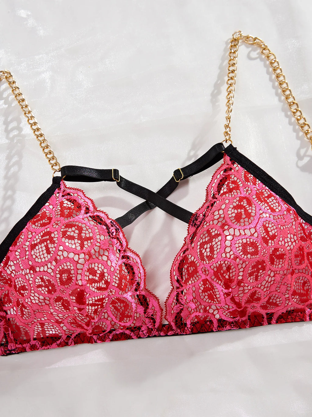 MUZISKAT Sexy Underwear Lace Splicing Leopard Pattern Sexy Party Perspective with Steel Rim Bra Two Piece Set