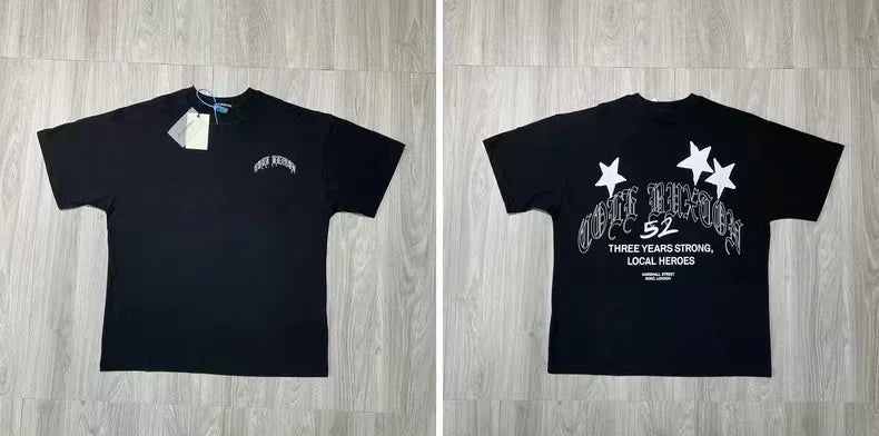 Classic Outdoor Leisure Cole Buxton Spring/Summer Men/Women Top Letter Logo Printed Short sleeved T-shirt Black White  Tees GYM