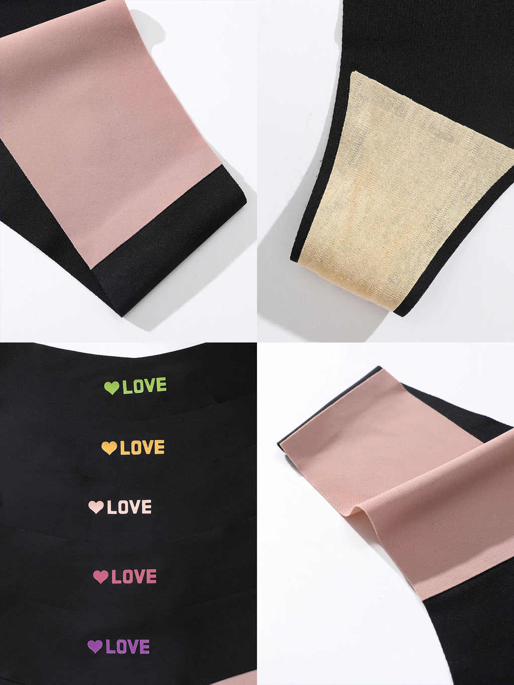 5pcs Women Low-Waist Triangle Panties Color Block Comfortable Soft Sexy