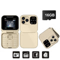 SERVO i16 Pro 4G LTE Mini Flip Mobile Phone Dual SIM Standby Call Recording Speed Dial FM Radio Blacklist Small Fold Cellphones