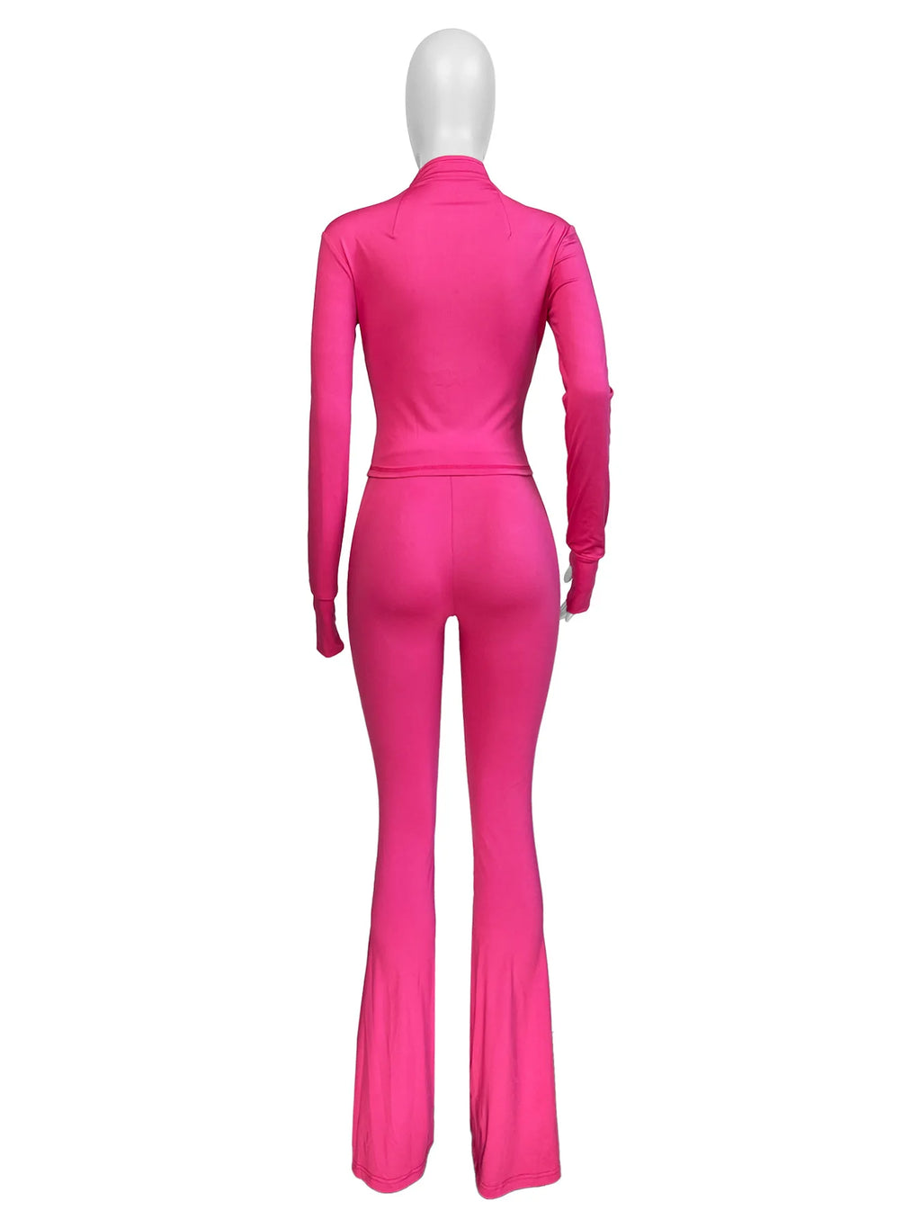 Women 2 Two Piece Outfits Casual Sports Workout Sets Bodycon Tracksuit Long Sleeve Zip Up Jacket Jogger Matching Sweat Pants Set