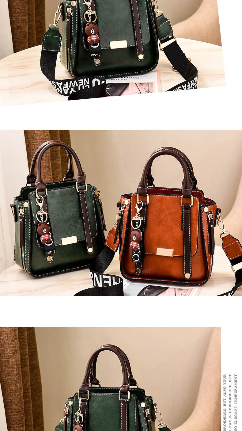 Women's Handbag Simple Casual Fashionable Retro Single Shoulder Crossbody Bag Versatile Large Capacity Shoulder Bag