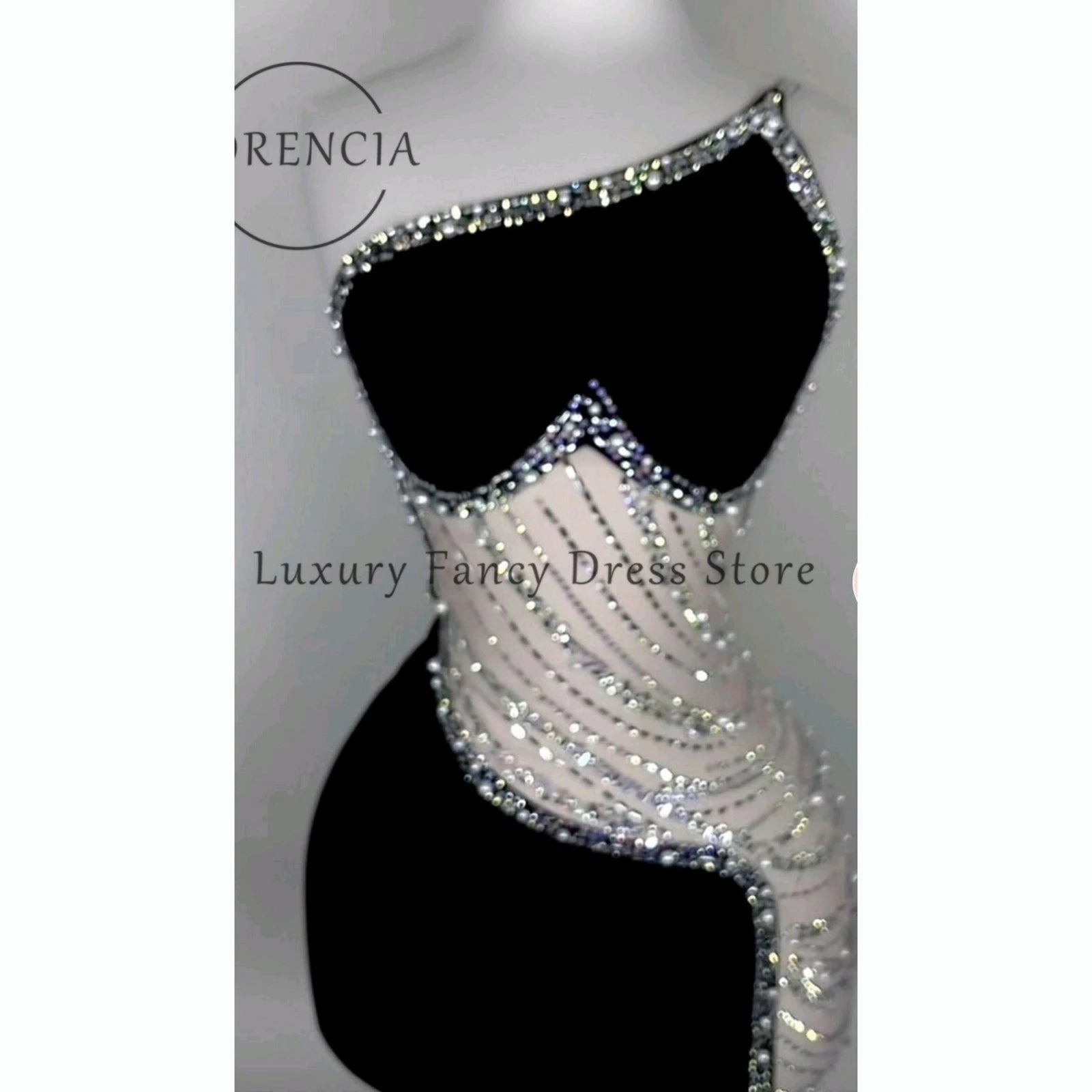 Sexy Crystal Sheer Prom Dress for Black Girl Short Cocktail Dress Bodycon Homecoming Party Gown Customized 2026 vestido madrinha