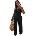 Fashion Ribbed Women's Set Backless Halter Neck Crop Top and Wide Leg Pants Suit 2025 Summer Street Wear Casual 2 Two Piece Sets
