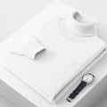 Autum Men's Turtleneck Sweaters Long Sleeve Pullover Sweater Casual Knitted Winter Warm Outdoor Streetwear Solid Outerwear