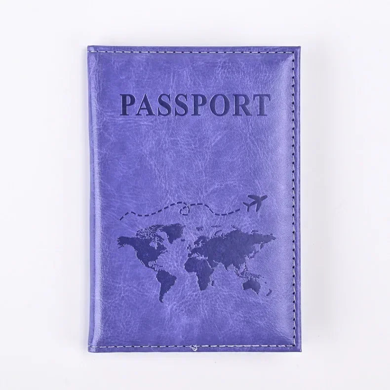 Simple New Passport Cover Case Fashion Credit Card Holder Wallet Pouch Women Men Travel Wedding Passport Covers Holder