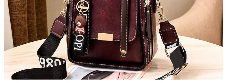 Women's Handbag Simple Casual Fashionable Retro Single Shoulder Crossbody Bag Versatile Large Capacity Shoulder Bag