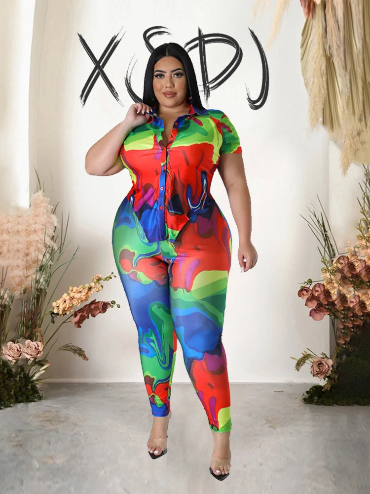 Summer Suit Ladies Satin Silk Top and Pants Sexy Plus Size 2 Piece Set Women Outfit Casual Elegant Wholesale Dropshipping