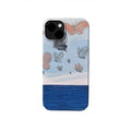 Ins Blue Sea Butterfly Phone Case for IPHONE 17 16E 15 PROMAX 14 Plus 13 12 MINI 11 PRO 16Plus XR XS SE 7 8 Acrylic Phone Cover