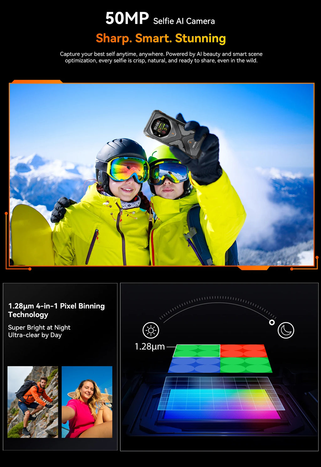 Blackview OSCAL TANK 1 5G Rugged Smartphone,20000mAh/55W, 6,78" FHD+ 120Hz Display, MTK7050,Android Camera,IP68/IP69K/GPS/NFC