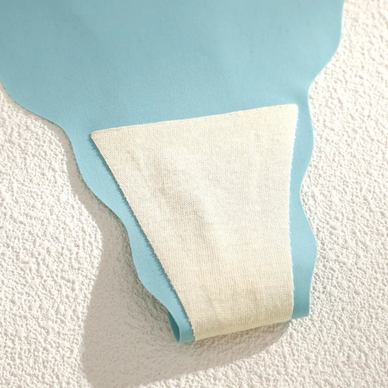 3Pcs/Set Traceless Ultra-thin Summer Underpants Sexy Low Rise Wave Edge Thongs Seamless Solid Color Ice Silk Breathable G-String