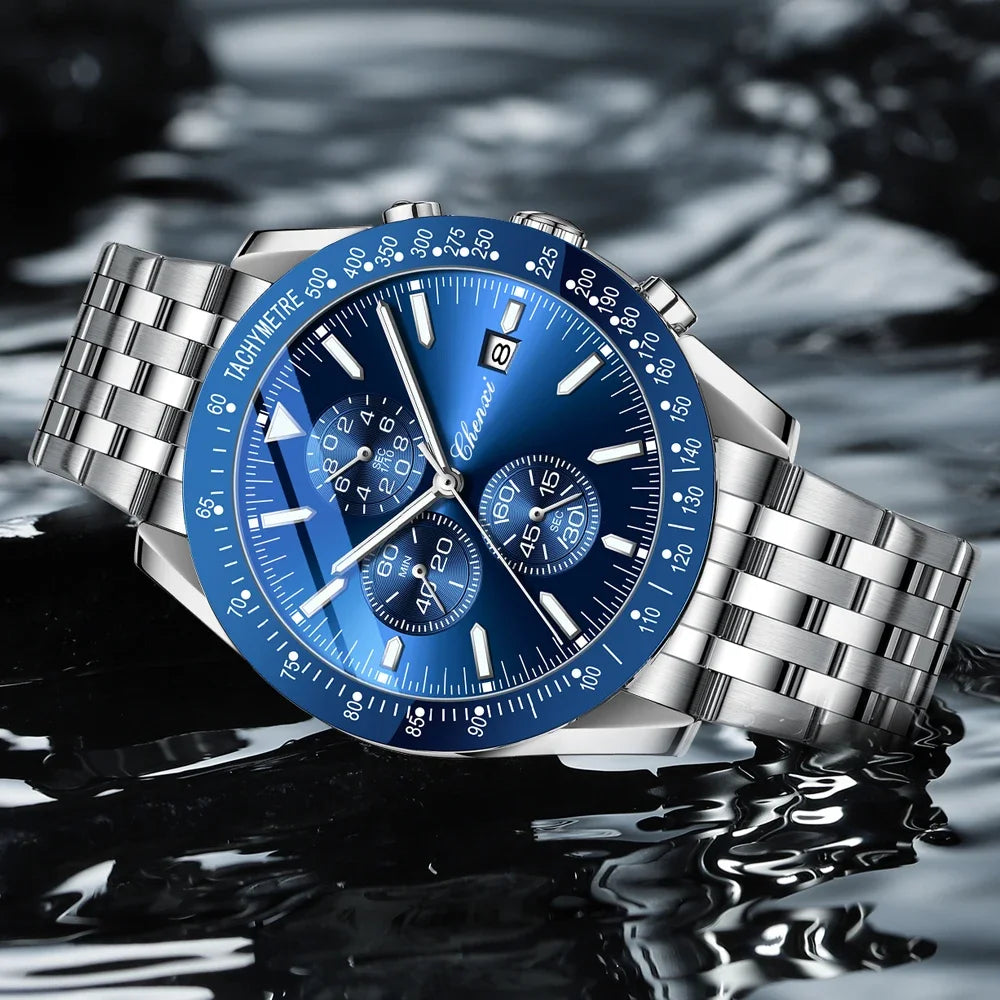 CHENXI Top Luxury Brand Men's Quartz Watch Series Waterproof Stainless Steel Elegant Wristwatch Classic Design for Gentlemen