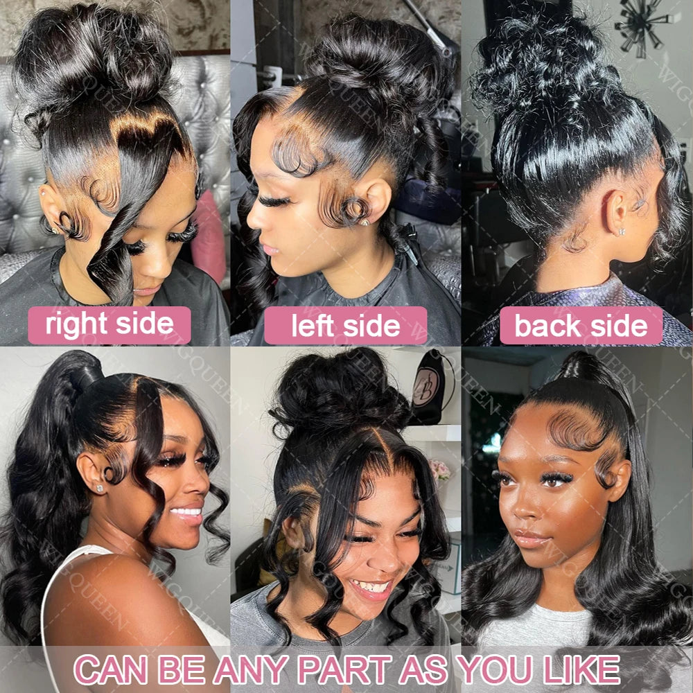 Body Wave 360 Full Lace Front Wig With Invisi Drawstring Upgrade Skinlike Real HD Lace Glueless Wig 13x4 Lace Frontal Wigs