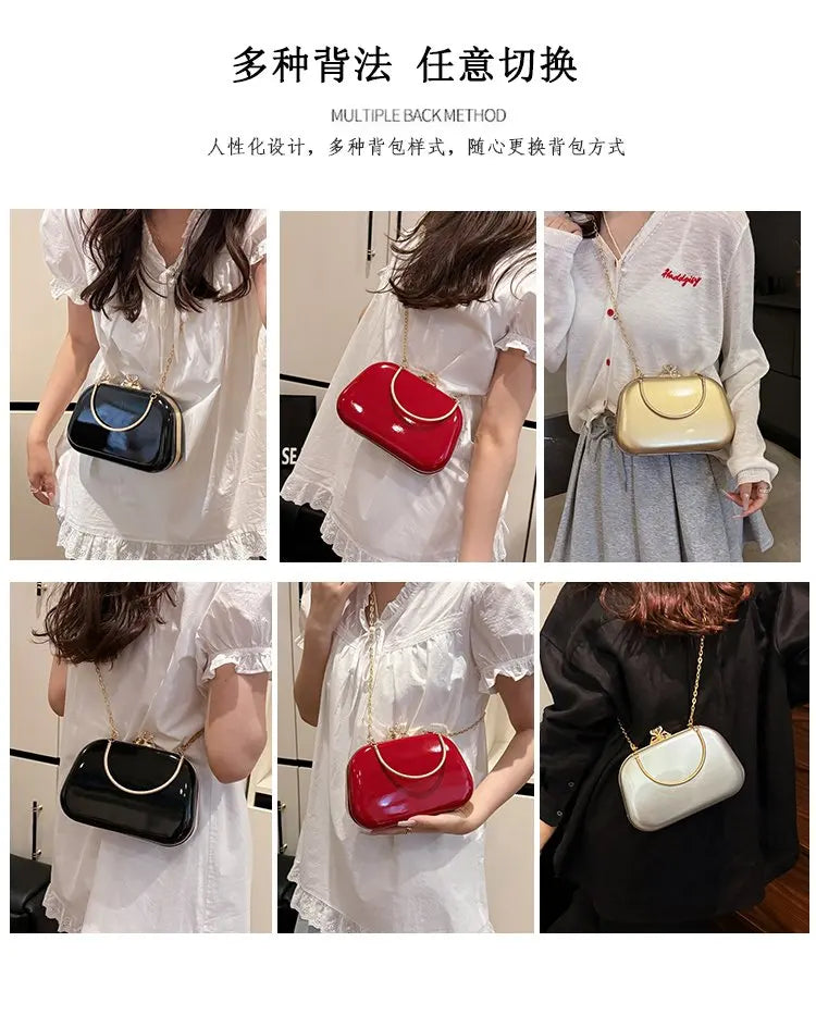Unique Solid Color Diaper Bag For Women Designer Leather Crossbody Bag Casual Chic Messenger Purse Retro Fashion Large Capacity