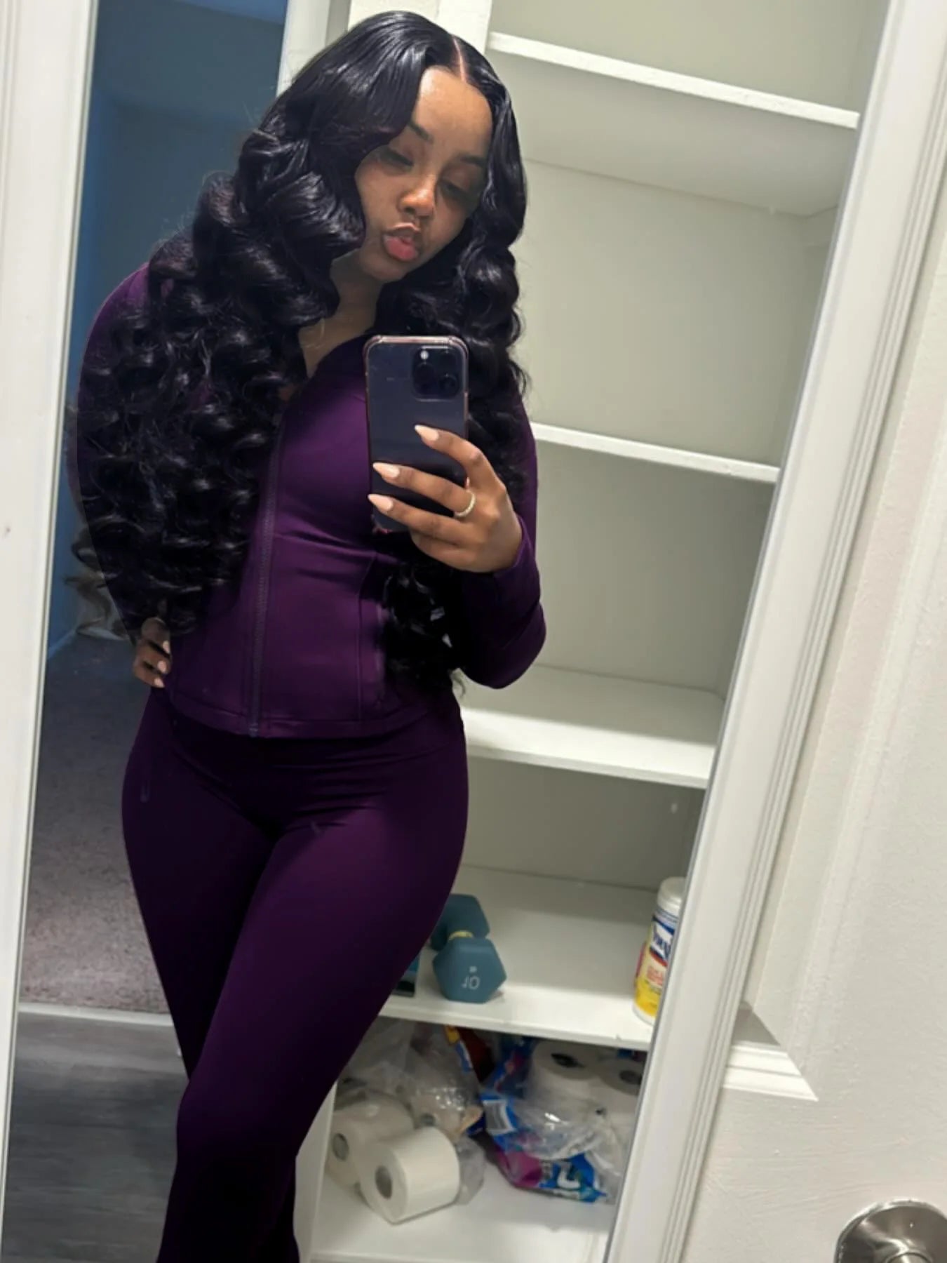 Women 2 Two Piece Outfits Casual Sports Workout Sets Bodycon Tracksuit Long Sleeve Zip Up Jacket Jogger Matching Sweat Pants Set