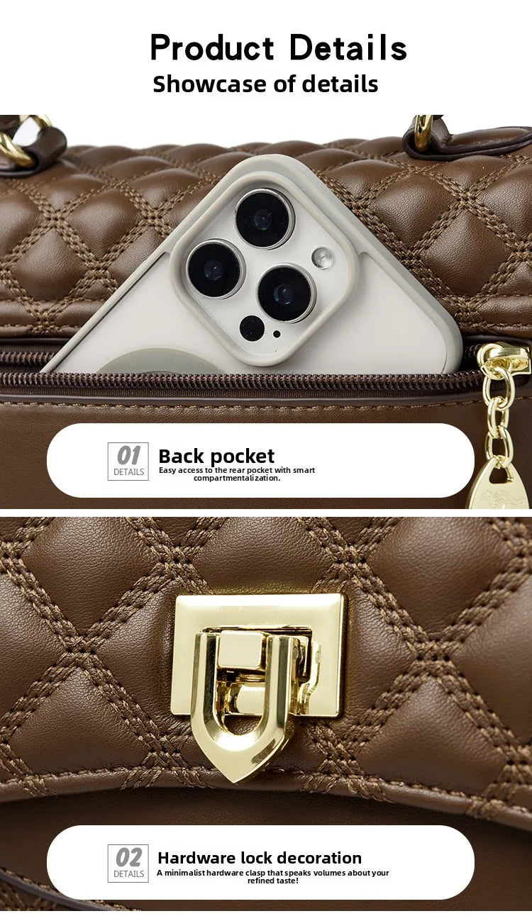 Fashionable Urban Women's Handbag 2025 Spring Season PU Material Medium Size Zipper Opening Soft Tote Bag Single Shoulder Bag