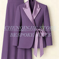 Customzied Women's Suits Blazer Fashion Peak Lapel Skinny Office Lady Outfits Formal Female 2 Piece Jacket Pants Full Sets