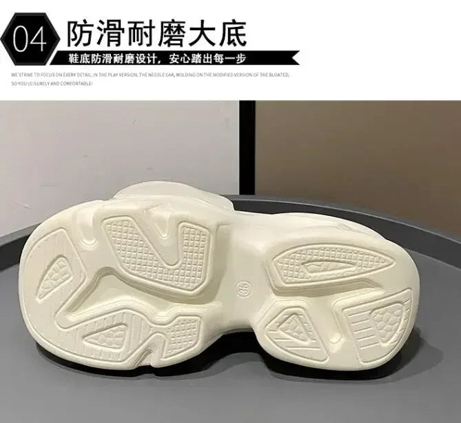 NEW Women Summer Chunky Sandal Platform Slipper 9CM High Heels Ladies Hollow Out Slides Beach Flip-Flop Woman Sandalias De Mujer