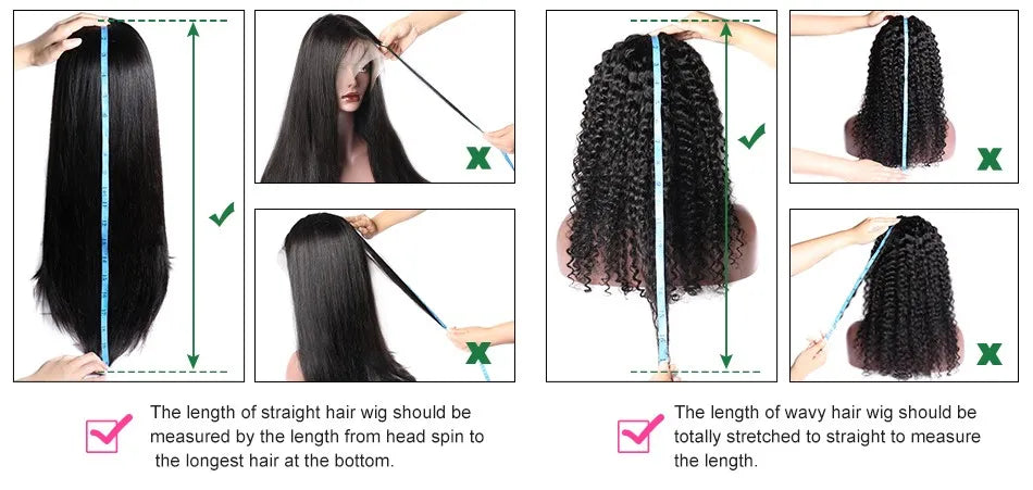 34 36 Inches Straight Omber Honey Blonde Lace Frontal Wigs Human Hair 5x5 Closure Wig 200 Density Lace Front Wigs For Women