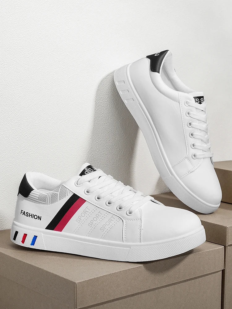 New Trendy Versatile Sneakers for Men, Low-Top Casual Sneakers, Waterproof, Non-Slip, Wear-Resistant Student Sports Shoes, Lightweight Soft-Soled Shoes for Daily Commuting