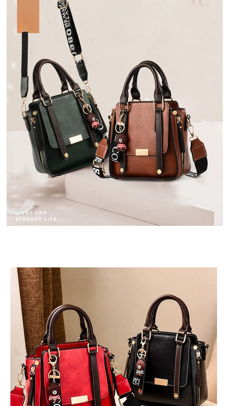 Women's Handbag Simple Casual Fashionable Retro Single Shoulder Crossbody Bag Versatile Large Capacity Shoulder Bag