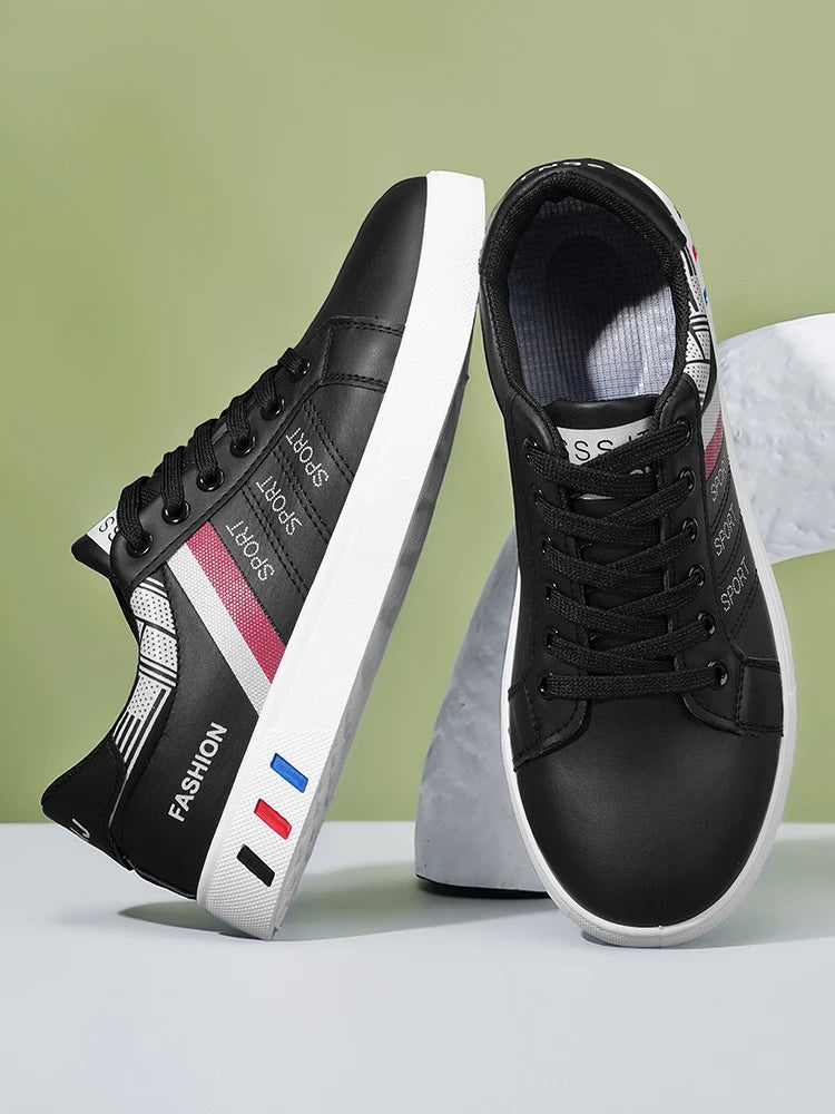 New Trendy Versatile Sneakers for Men, Low-Top Casual Sneakers, Waterproof, Non-Slip, Wear-Resistant Student Sports Shoes, Lightweight Soft-Soled Shoes for Daily Commuting