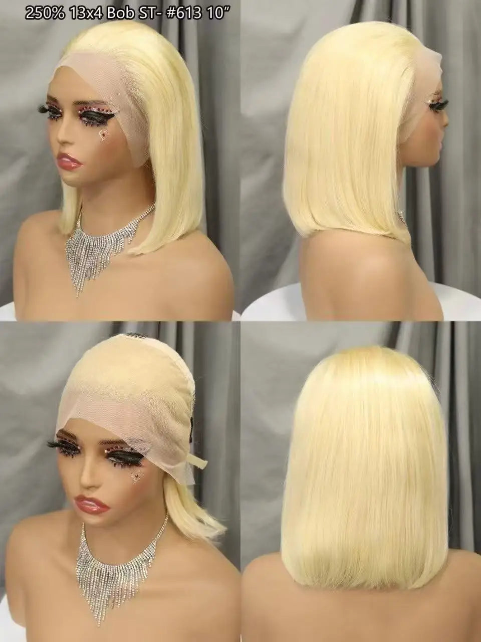 Pink Bob Wig Human Hair Wigs 250% 13x4 Transparent Lace Front Double Drawn Bone Straight Colored Bob Wigs for Black Women