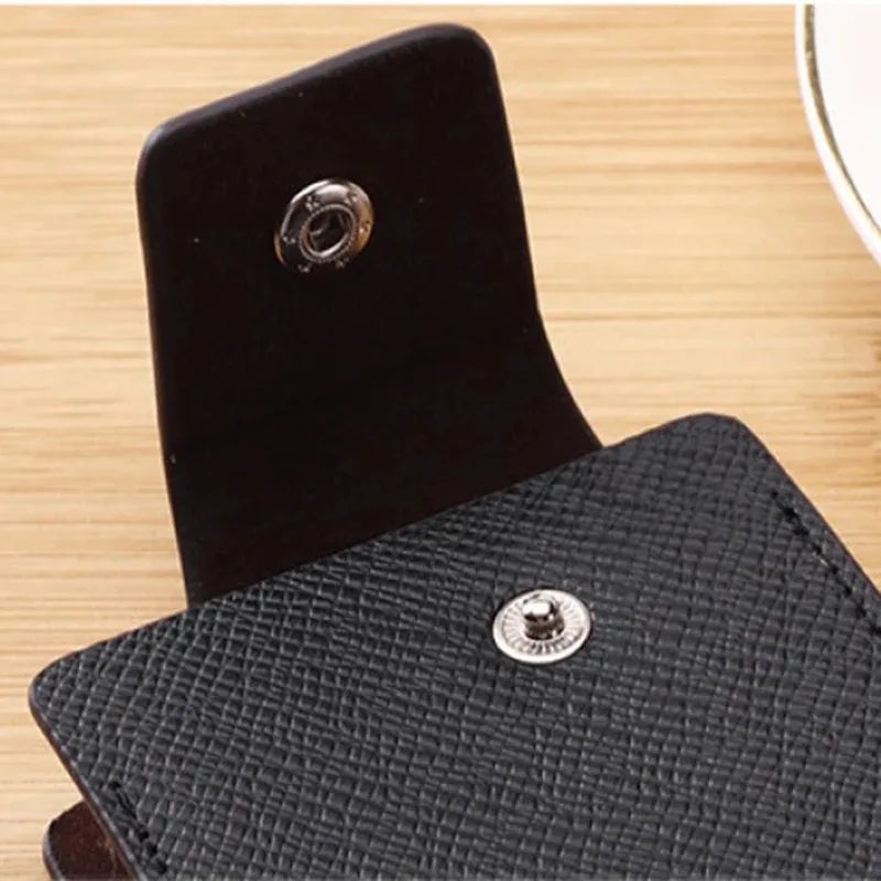 New PU Leather Men Wallet Credit Cards Bank Card Change Holder Fashion Casual Business Mini Multifunctional Buckle Purse Pocket