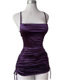 Y2K Sleelveless Backless Mini Dress Women Summer 2025 Europe America Lace Up Bodycon Dresses High Street Party Club Black Dress