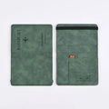 Women Men Travel Passport Holder Cover Case PU Leather Credit ID Card Holder Case Ticket Protective Wallet Bags