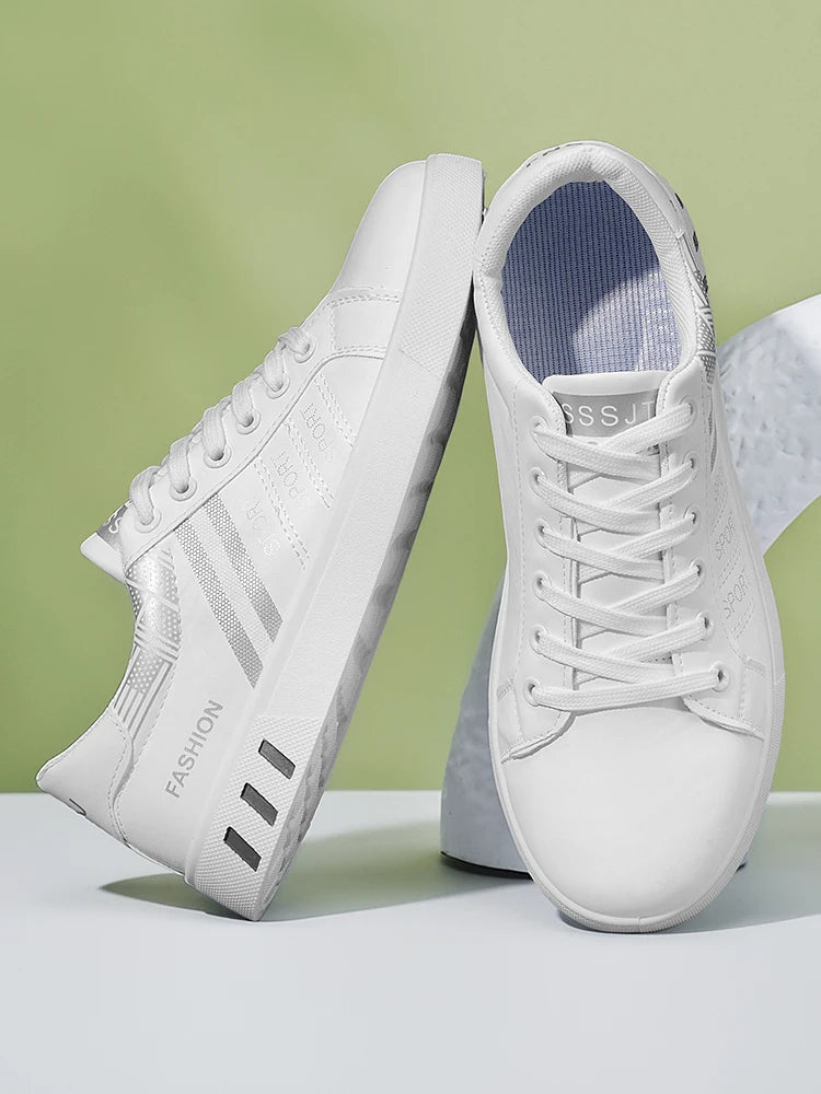 New Trendy Versatile Sneakers for Men, Low-Top Casual Sneakers, Waterproof, Non-Slip, Wear-Resistant Student Sports Shoes, Lightweight Soft-Soled Shoes for Daily Commuting
