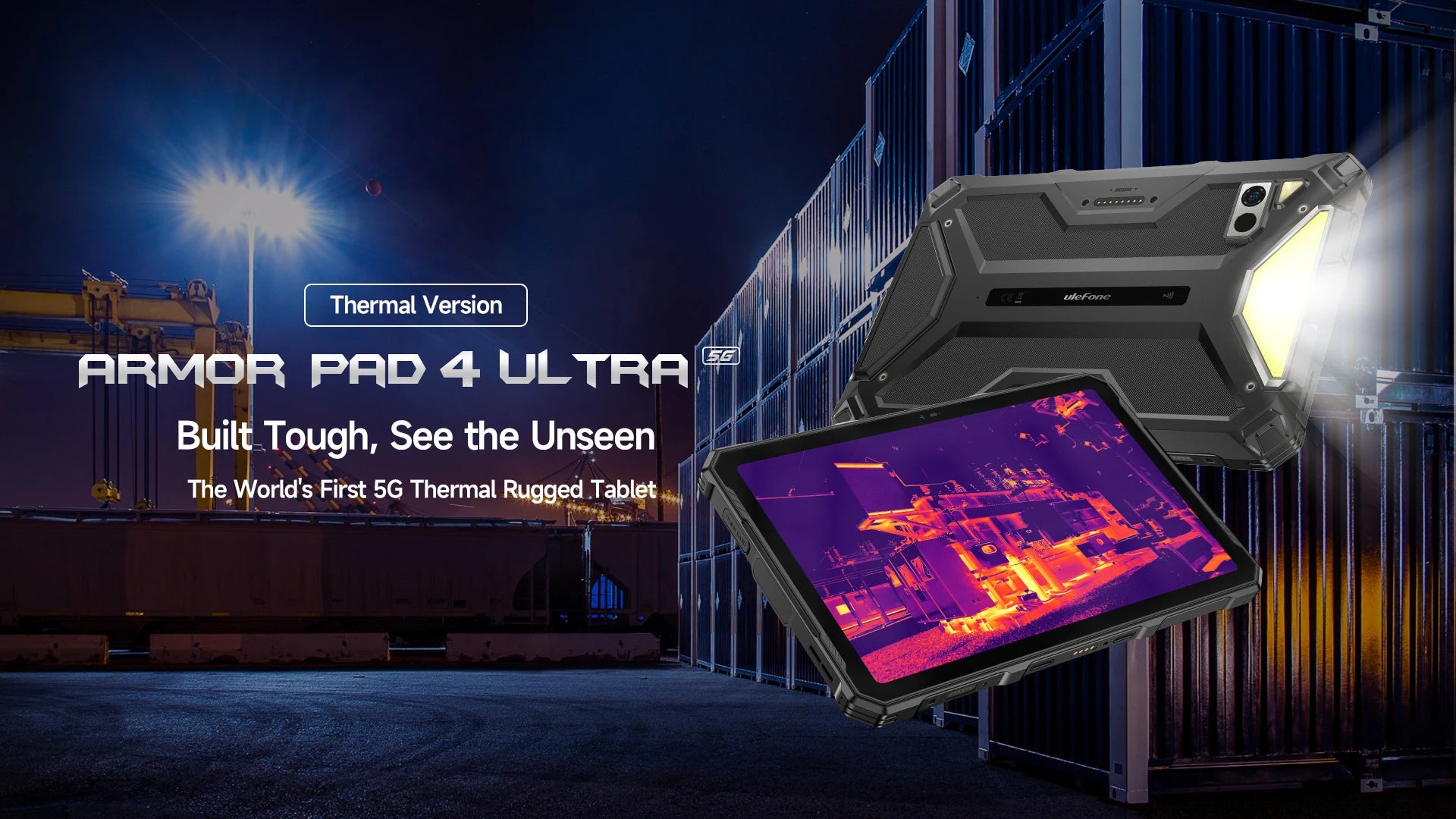 Ulefone Armor Pad 4 Ultra (T ) 16GB(8+8) 256GB 5G Rugged Tablet 11800mAh 10.36 Inch Android 14 50MP LED Light Tablets PC Global