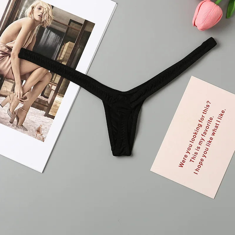 Mini Sexy Underwear Women Thong Low-Rise G-string Micro Bikini Bottom Thongs Female Panty