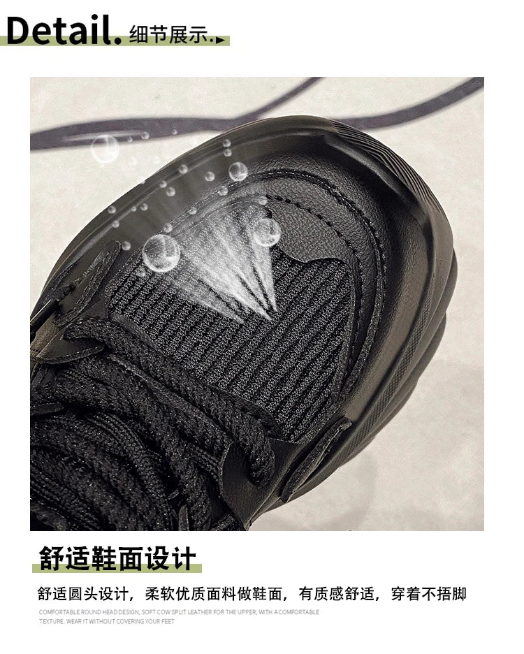 NEW Women Chunky Sneakers Internal 11CM High Platform Breathable Mesh Shoes Ladies Wedges Casual Shoes For Woman Sports Dad Shoe