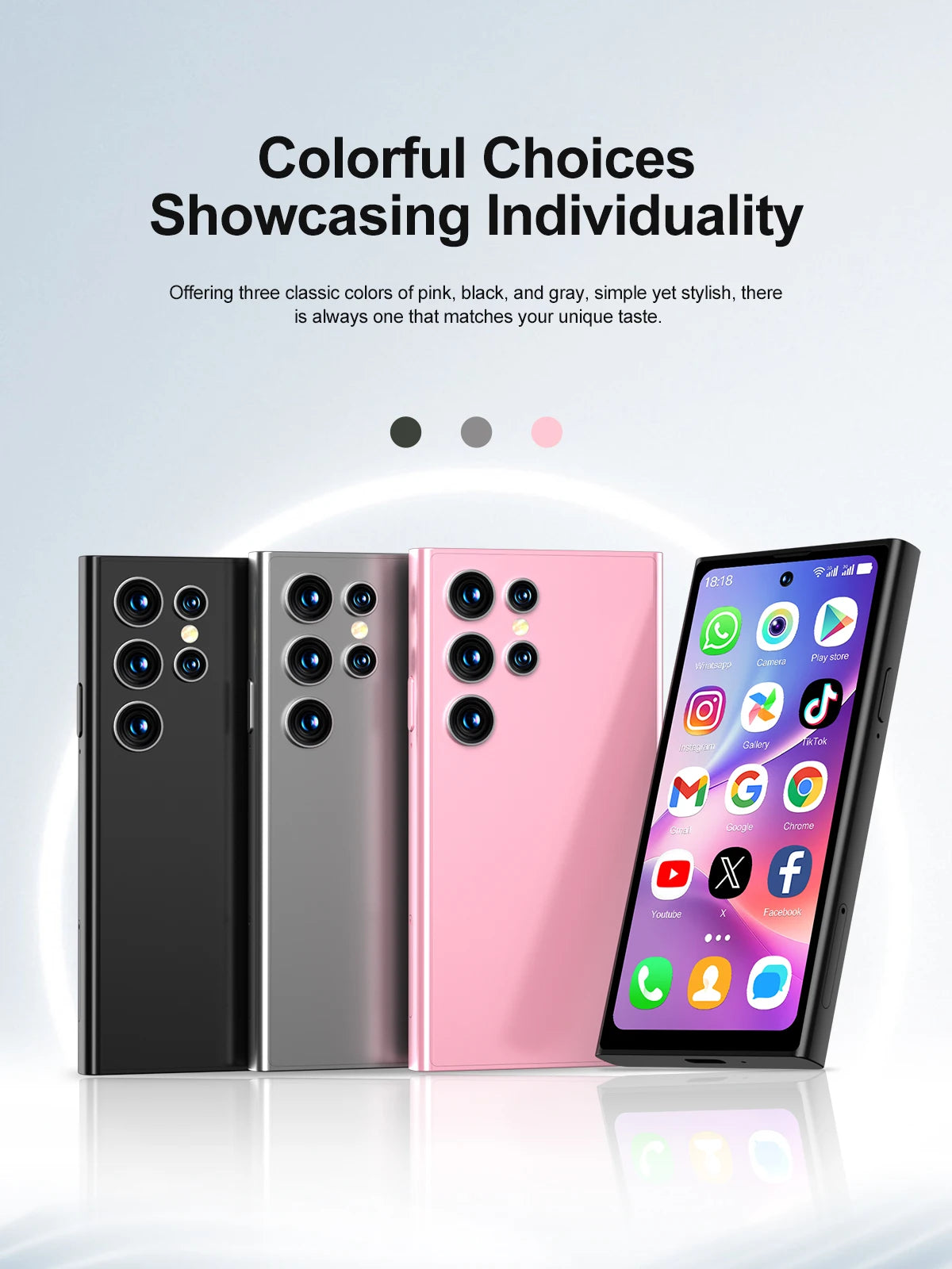 SERVO S27 Mini Smart Phone Android 10.0 WCDMA 3G Cellular Dual SIM 4.0" Display GPS 2000mAh 2+16GB Pocket Smartphones Play Store