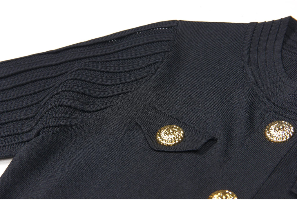 SML Spot 2024 European and American Summer New Fashion High Quality Knitted Round Neck Slim Slim A-Line Dress Women