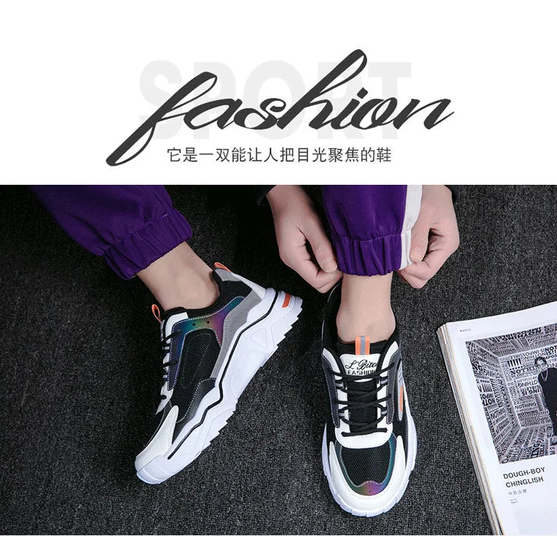 Mens Sneakers Fashion Casual Running Shoes Lover Gym Shoes Light Breathe Comfort Outdoor Air Cushion Couple Jogging Shoes