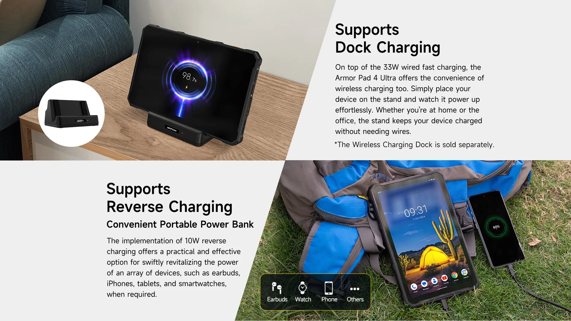 Ulefone Armor Pad 4 Ultra (T ) 16GB(8+8) 256GB 5G Rugged Tablet 11800mAh 10.36 Inch Android 14 50MP LED Light Tablets PC Global