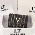 Embroidery Women Crossbody Bag 2023 Thread Luxury Handbag Shoulder Bags Brand Sequined Tassel Clutch Small Bag and Purse Party