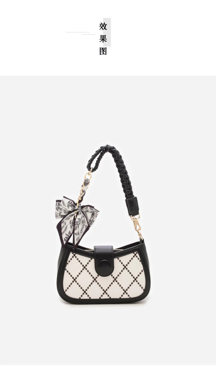 Womens Bag Extension Chain Bow Tie Bag Backpack Strap Hanging Chain Strap DIY Bag Chain Fashion Funny Black Color Simple Pendant