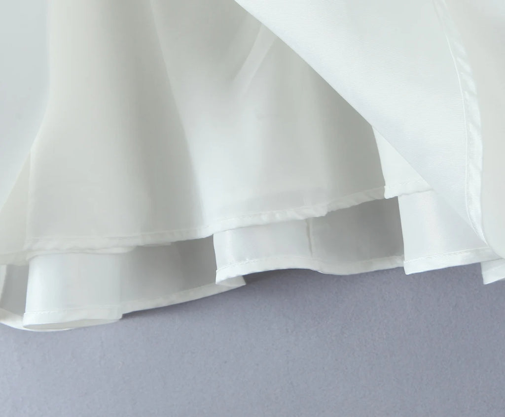 2025 Sexy White Wire Bra Corset Style Satin Sling Dress Women Slim Fit Low Waist Short Ball Gown Swing Dresses Femme Robe Red