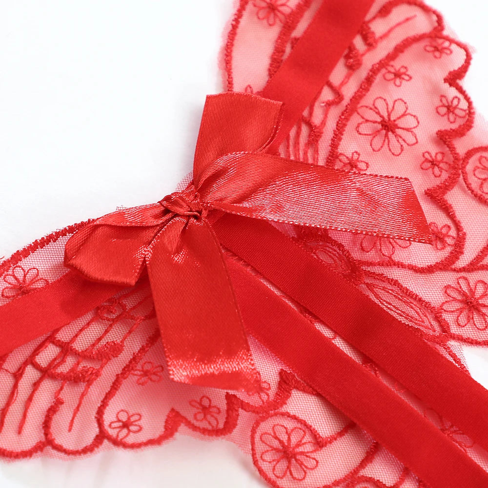 Sexy Female Panties Butterfly Thong Girl Embroidery Lingerie Transparent Ultra Thin Sexy Woman Underwear